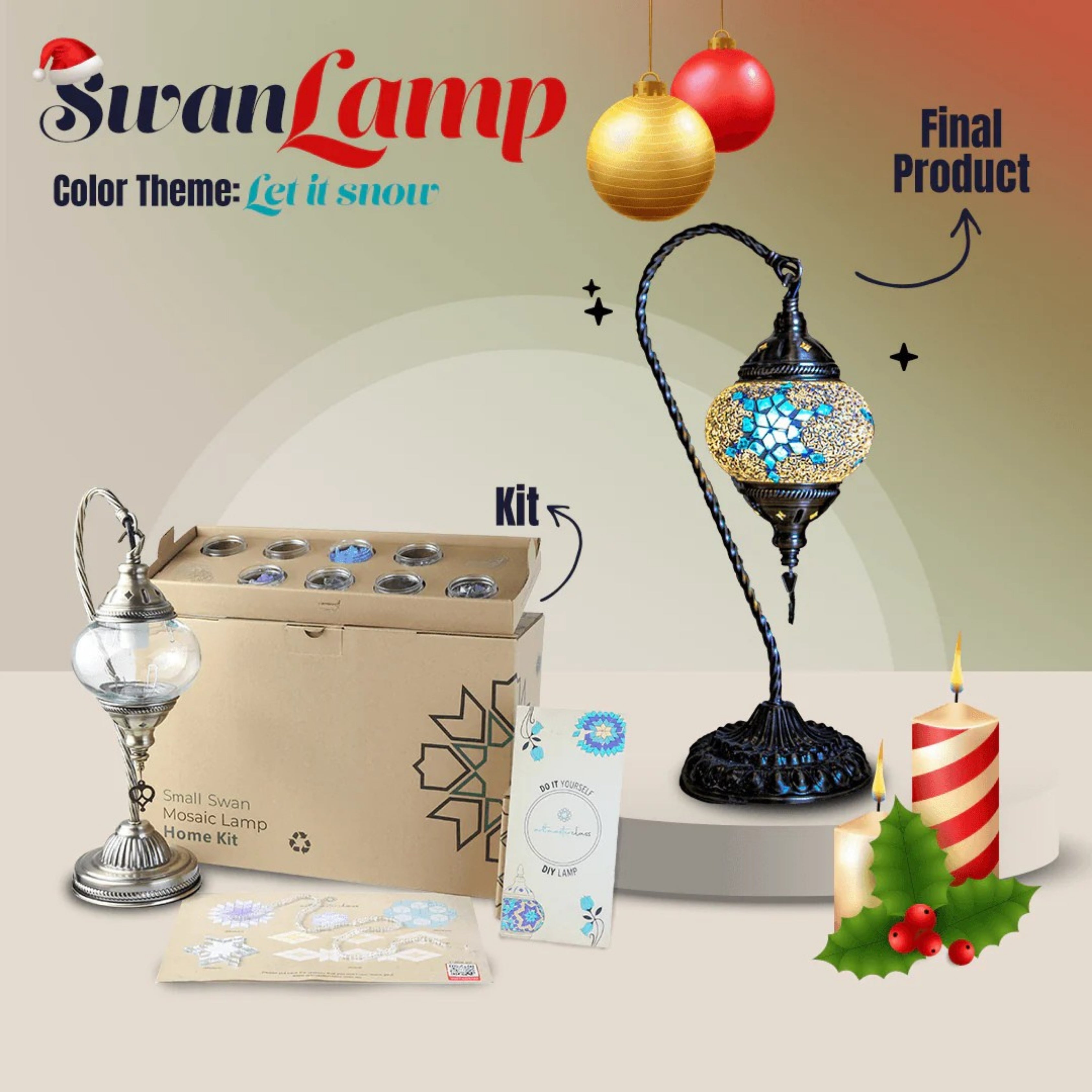 Swan Lamp Christmas Collection DIY Kit